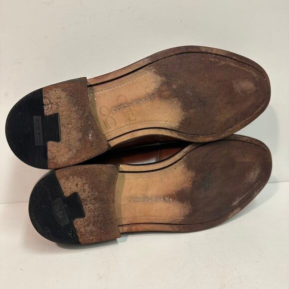 EXCELLENT Cole Haan Whiskey Full Strap Penny Loafer Made in Maine USA 13 D - Picture 11 of 12
